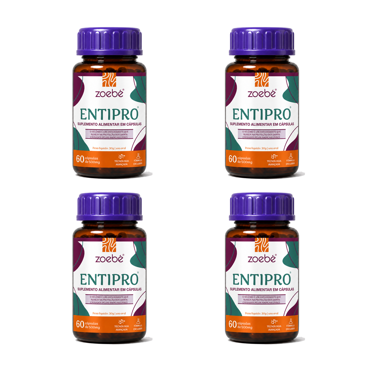 Entipro Kit C/ 4 - 240 Cápsulas