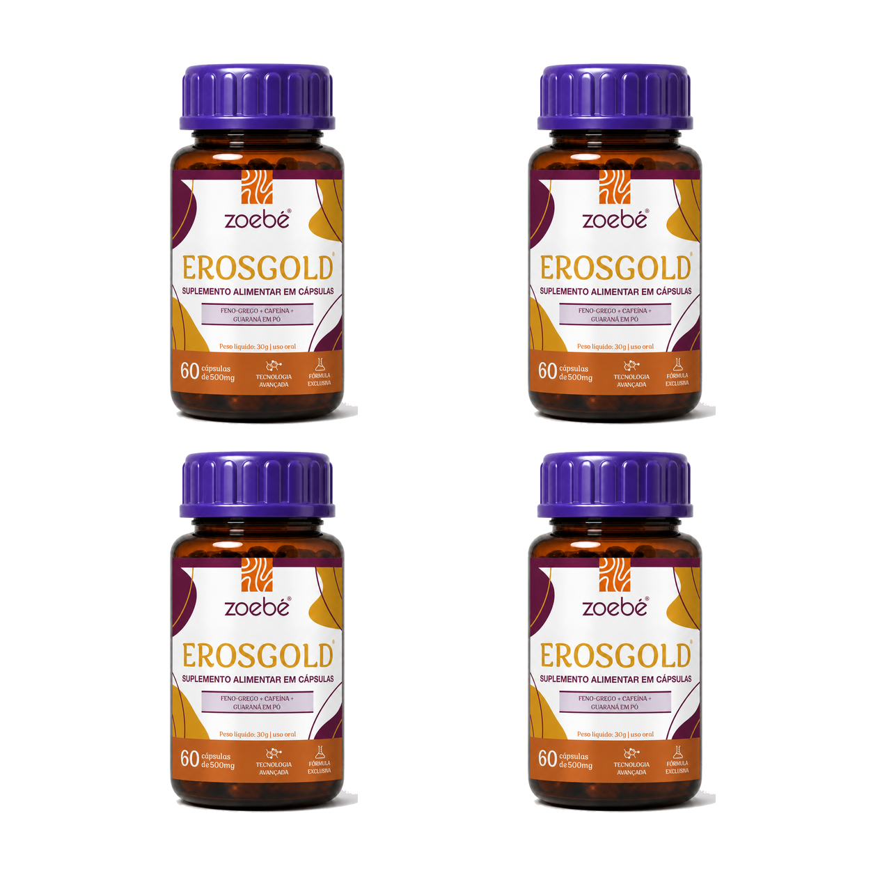 Erosgold Kit C/ 4 - 240 Cápsulas