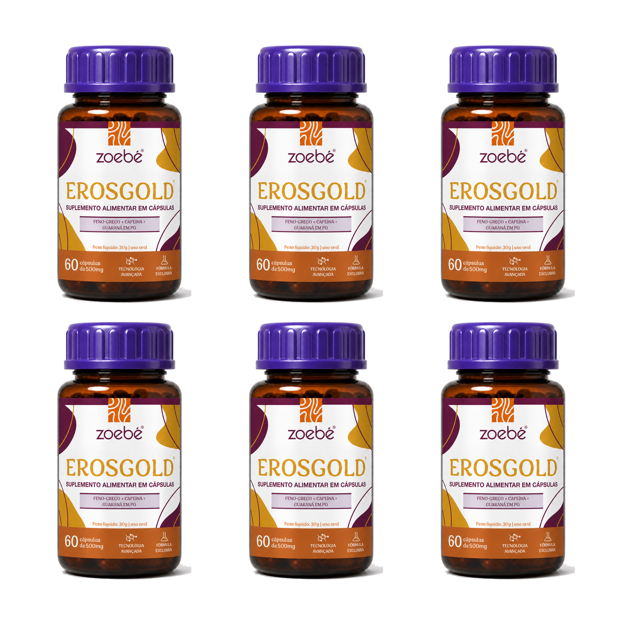 Erosgold Kit C/ 6 - 360 Cápsulas
