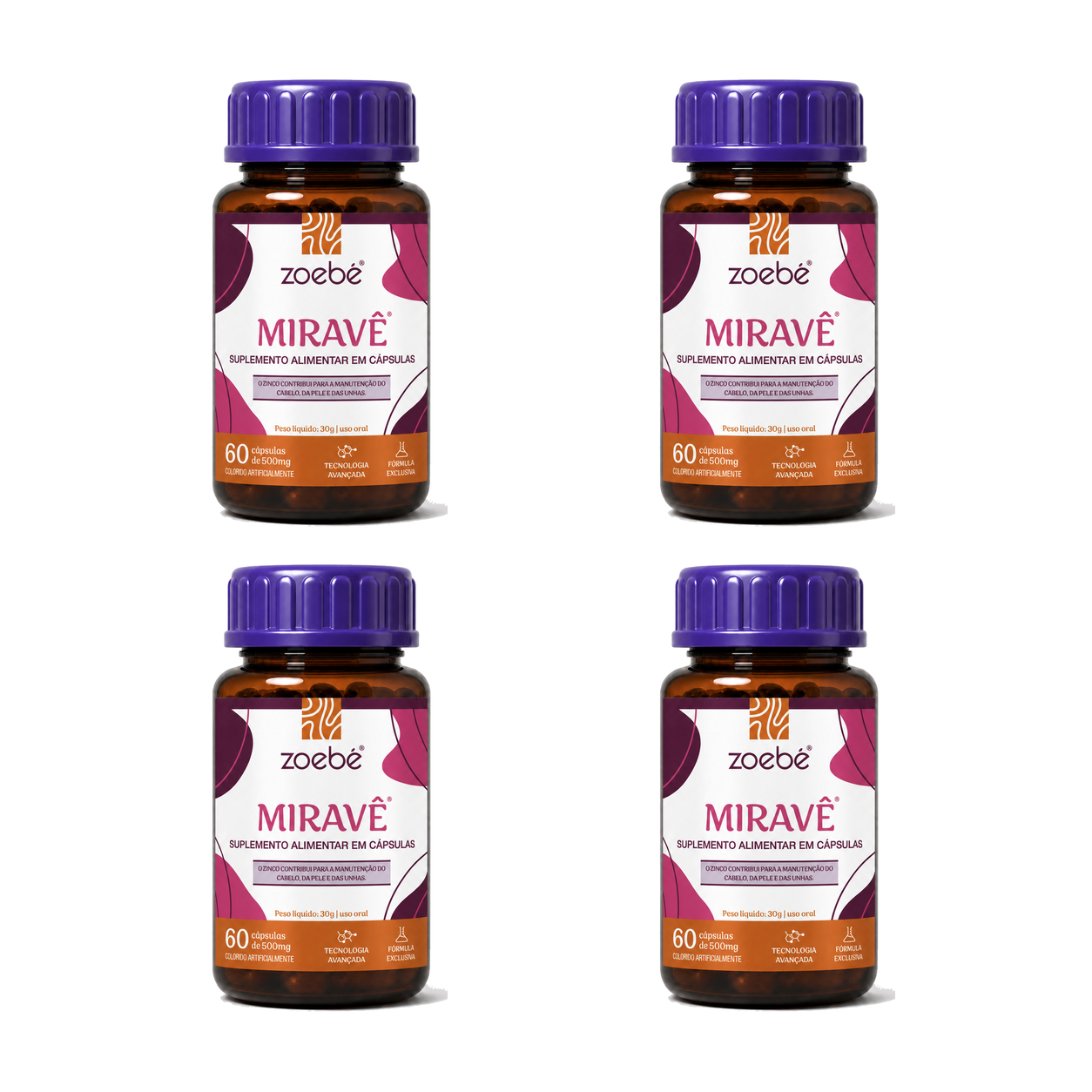 Miravê Kit C/ 4 - 240 Cápsulas
