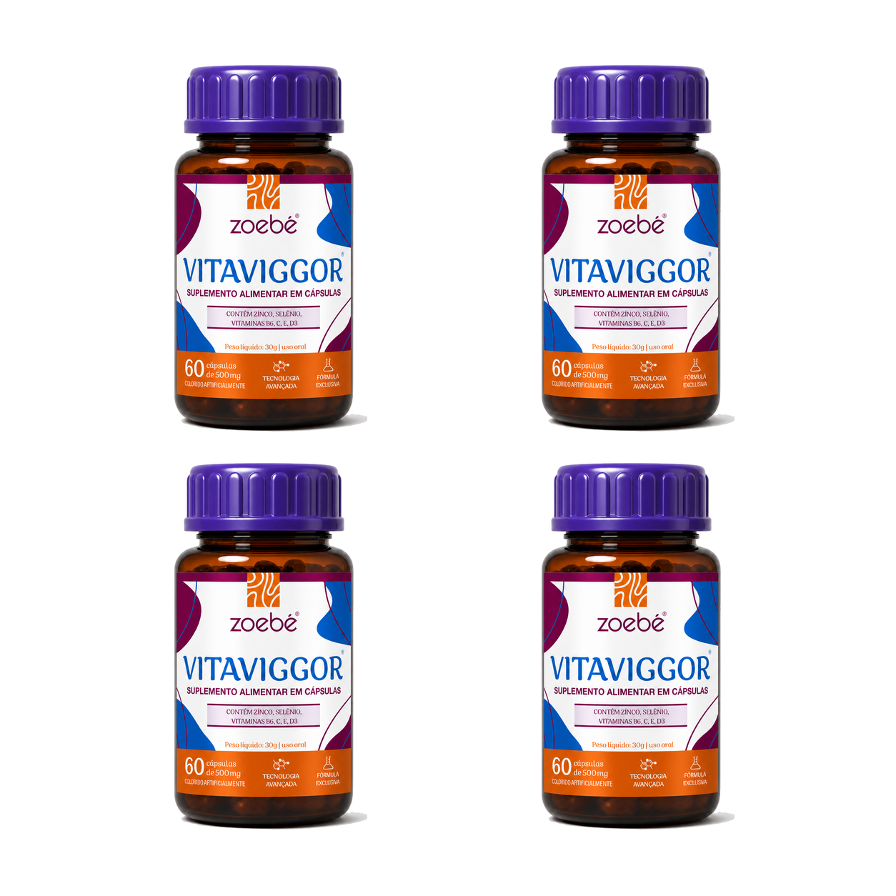 Vitaviggor Kit C/ 4 - 240 Cápsulas